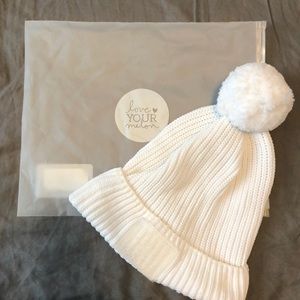 White beanie love your melon